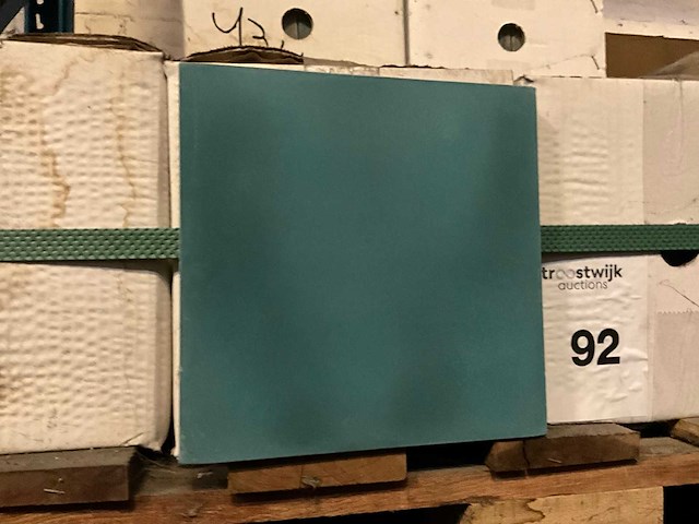 Blauw beton vloertegel - afbeelding 1 van  3