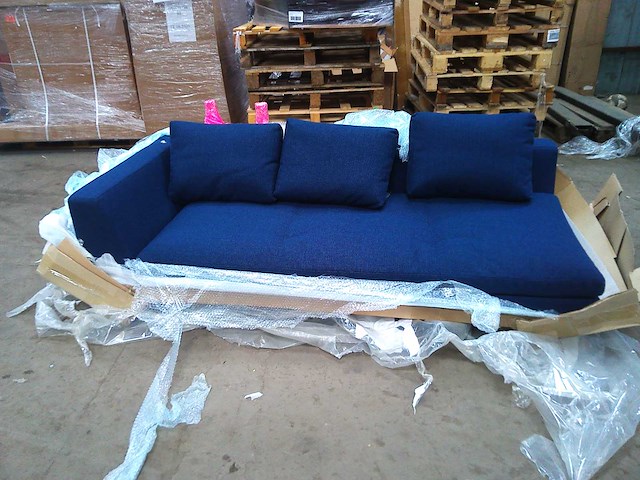 Blauw stoffen sofastuk - afbeelding 1 van  5