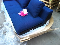 Blauw stoffen sofastuk - afbeelding 2 van  5