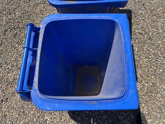 Blauwe afvalcontainer 120l - 3st - afbeelding 2 van  2