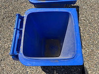 Blauwe afvalcontainer 120l - 3st - afbeelding 2 van  2