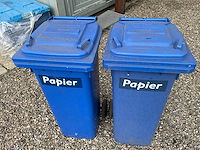 Blauwe afvalcontainer 240l - 2st - afbeelding 3 van  3