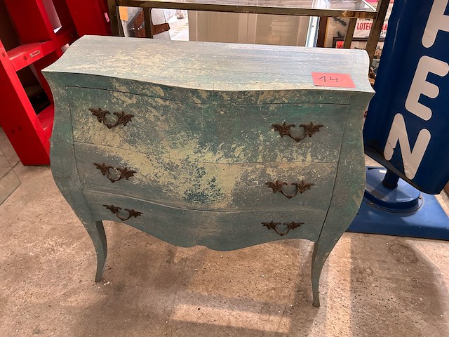 Blauwe commode - afbeelding 1 van  2