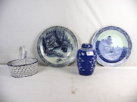 Blauwe decoratie (x4) - afbeelding 1 van  10