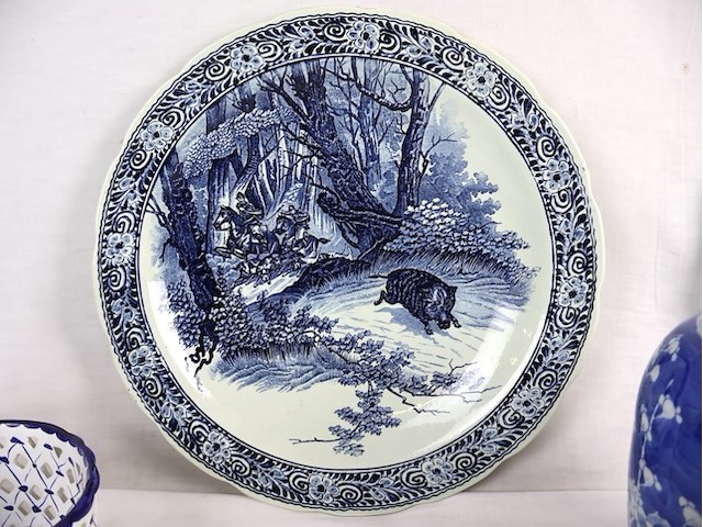 Blauwe decoratie (x4) - afbeelding 3 van  10