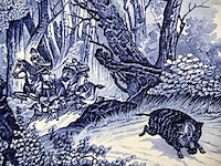 Blauwe decoratie (x4) - afbeelding 4 van  10