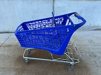 Blauwe kunststof winkelwagen wanzl salsa – inclusief kinderzitje - afbeelding 4 van  4