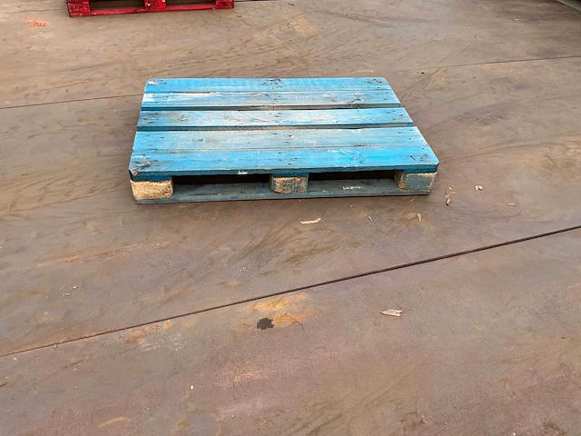 Blauwe pallet 120x80cm 41 stuks - afbeelding 3 van  4