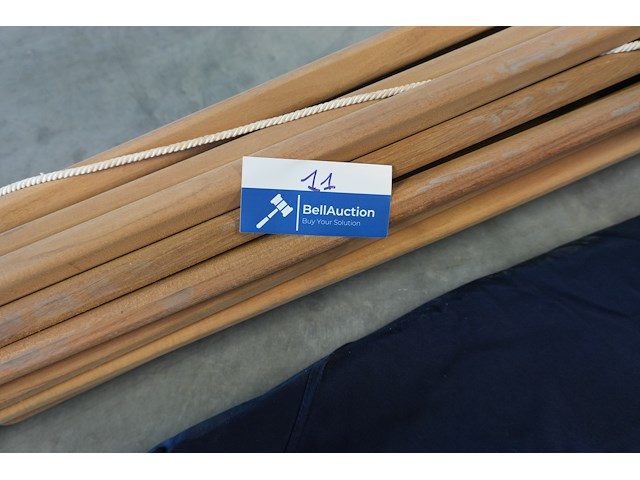 Blauwe parasol, jeparas, 4m - afbeelding 3 van  3