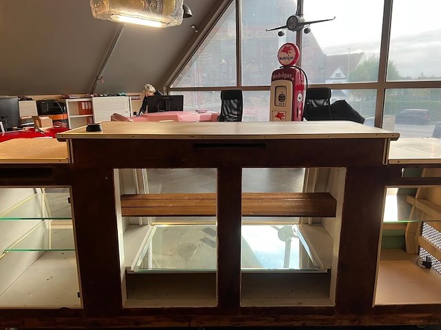 Blauwe retro toonbank - eyecatcher! - afbeelding 4 van  4