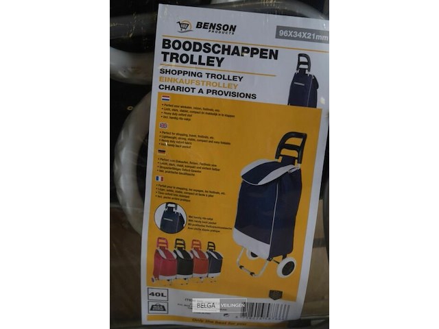 Blauwe trolley - afbeelding 2 van  2