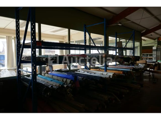 Blauwmetalen magazijn rek - afbeelding 2 van  3