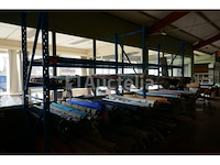 Blauwmetalen magazijn rek - afbeelding 2 van  3