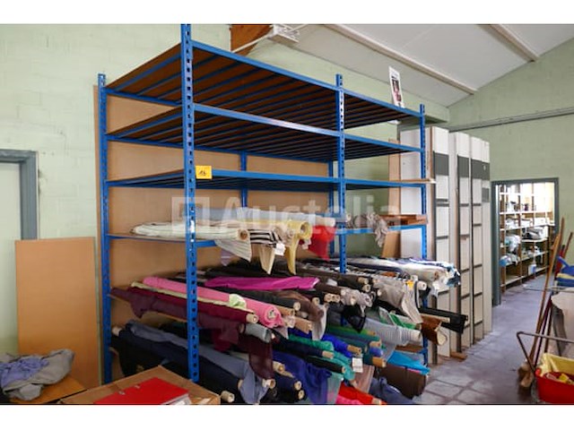 Blauwmetalen magazijnstelling - afbeelding 2 van  3