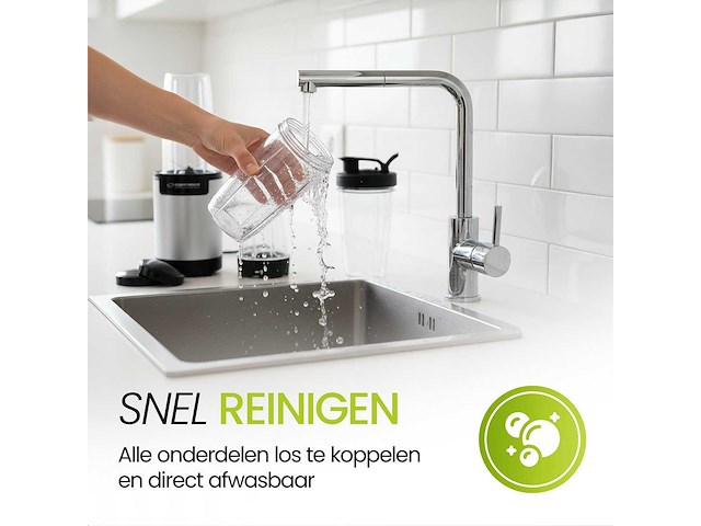 Blender – 900w – inclusief 3 bekers (3x) - afbeelding 5 van  7