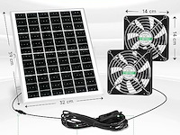 Blessny ventilatorset op zonne-energie - afbeelding 2 van  4