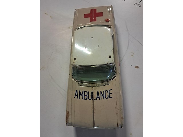 Blikken ambulance wagen l 280 mm b 100 mm h 805 mm - afbeelding 2 van  6