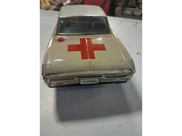 Blikken ambulance wagen l 280 mm b 100 mm h 805 mm - afbeelding 5 van  6