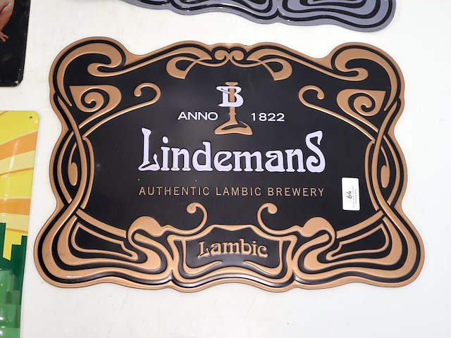 Blikken bier reclame (x6) - afbeelding 2 van  7