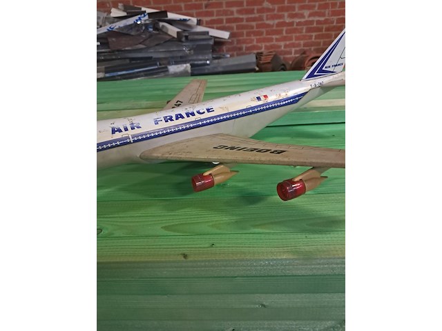 Blikken vliegtuig air france l 550 mm b 470 mm h 170 mm - afbeelding 3 van  7