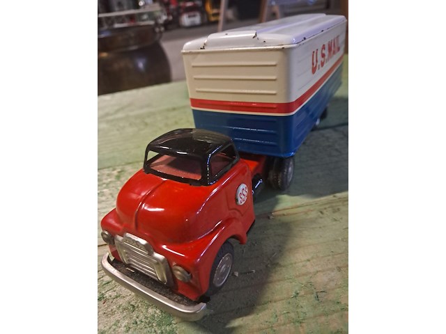 Blikken vrachtwagen u.s. mail made in japan - afbeelding 1 van  6