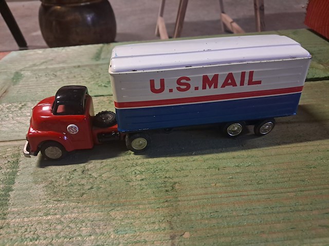 Blikken vrachtwagen u.s. mail made in japan - afbeelding 3 van  6