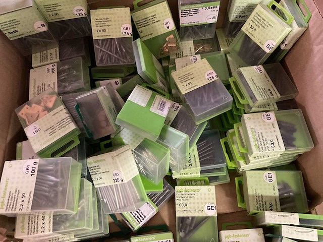 Blisters met nagels en staal nagels ; muurhaken - afbeelding 6 van  9