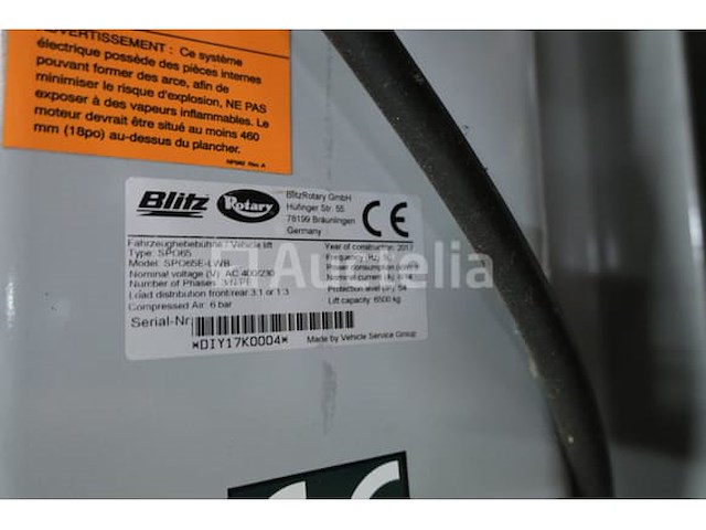 Blitz rotary 2-post garage brug spo65e-lwb - afbeelding 4 van  10