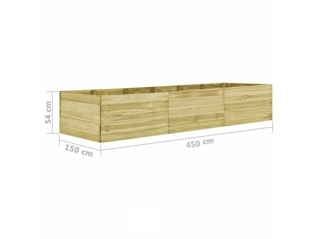 Bloembak, afm 100x450x54cm - afbeelding 1 van  6
