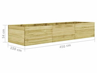 Bloembak, afm 150x450x54cm - afbeelding 1 van  6