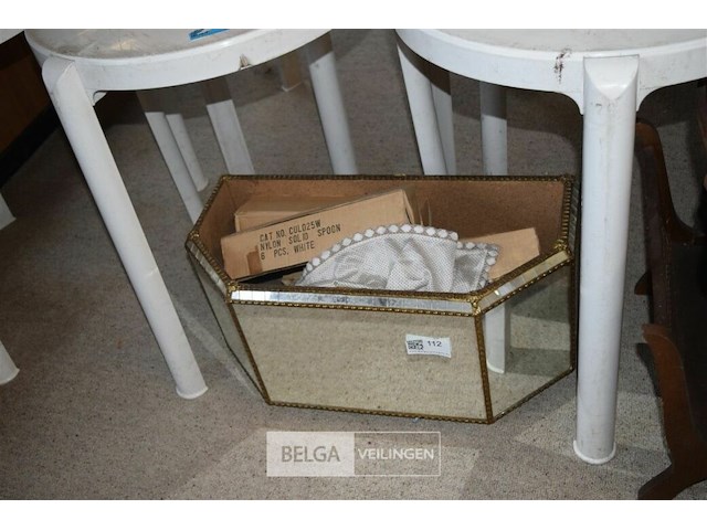 Bloembak en spiegel 65x30x30cm - afbeelding 1 van  4