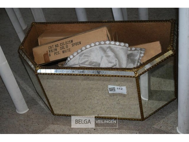 Bloembak en spiegel 65x30x30cm - afbeelding 2 van  4