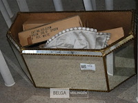 Bloembak en spiegel 65x30x30cm - afbeelding 2 van  4