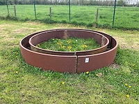 Bloembak in kortenstaal - afbeelding 1 van  2