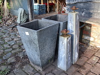 Bloembak (x2) & kaarshouder (x2)