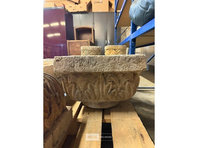 Bloempot op zuil + voet - afbeelding 3 van  6