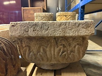 Bloempot op zuil + voet - afbeelding 3 van  6