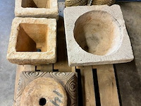 Bloempot op zuil + voet - afbeelding 4 van  6