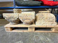 Bloempot op zuil + voet - afbeelding 5 van  6