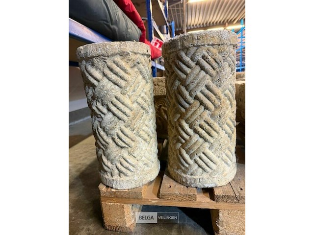 Bloempot op zuil + voet - afbeelding 6 van  6