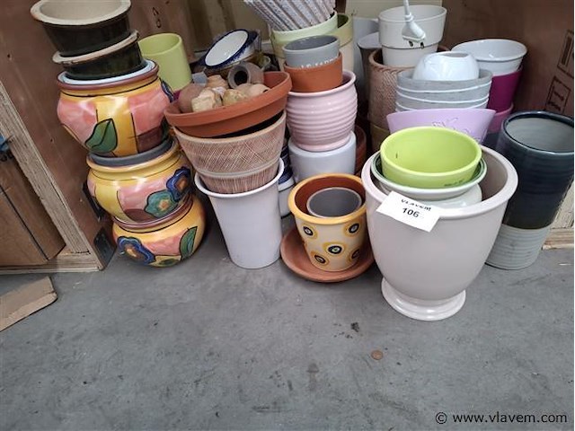 Bloempotten - afbeelding 2 van  2