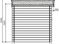 Blokhut essen 3,1 m2 1980x1980x2180 gratis bezorging - afbeelding 4 van  7