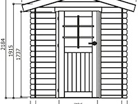 Blokhut essen 3,1 m2 1980x1980x2180 gratis bezorging - afbeelding 6 van  7