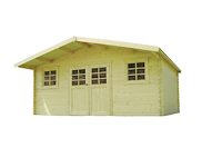 Blokhut zurich 23,84 m2 5080x3880x2530 gratis bezorging - afbeelding 2 van  9