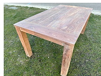 Bloktafel in recyced teak