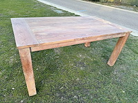 Bloktafel in recyced teak - afbeelding 2 van  2