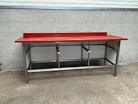 Blokvlak - rvs snijtafel - afbeelding 2 van  4