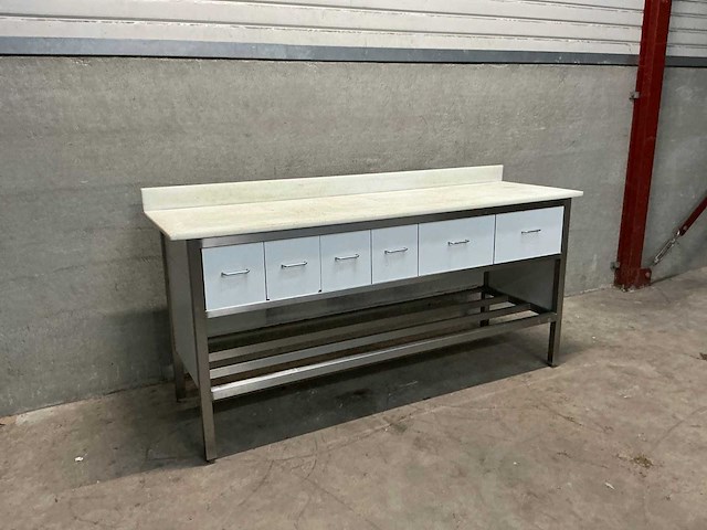 Blokvlak - rvs werktafel snijtafel - afbeelding 1 van  5