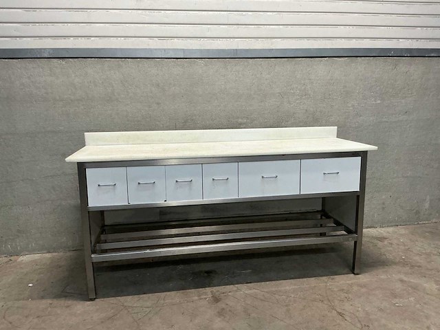 Blokvlak - rvs werktafel snijtafel - afbeelding 2 van  5