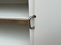 Blokvlak mobiele werktafel met rvs werkblad - afbeelding 4 van  4
